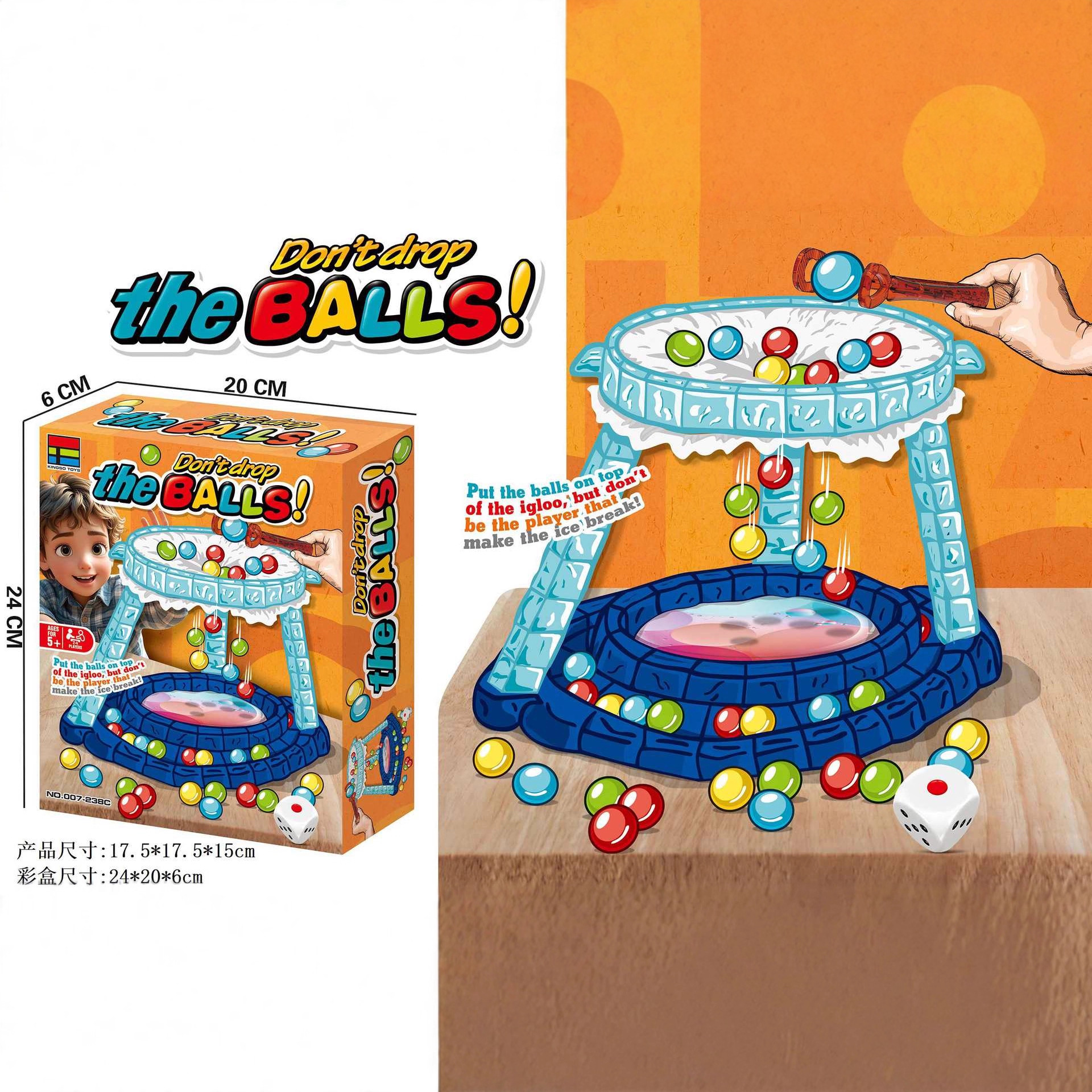 Cross-border hot-selling children's puzzle thin ice game second generation penguin ice-breaking multiplayer interactive parent-child game