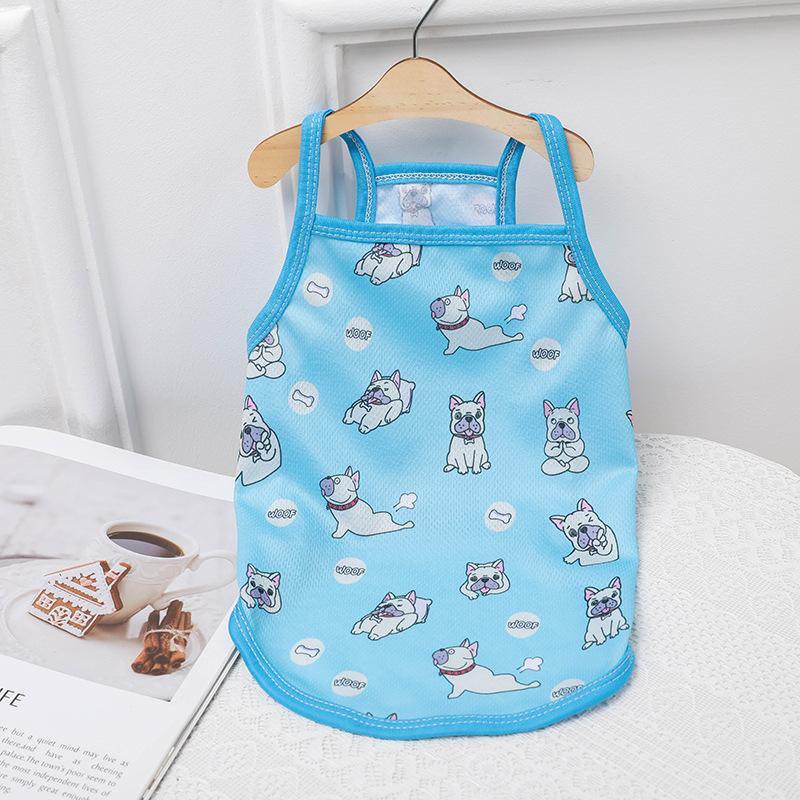 Ropa para mascotas, gato, bichón, lucha contra Bomei, perro pequeño, chaleco nuevo, camisola, ropa para perros, estilo fino de primavera y verano