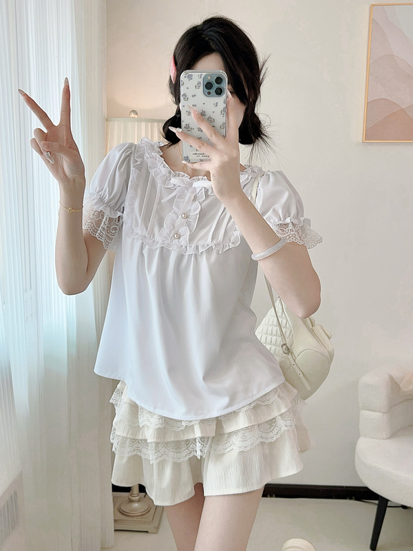 Amazon New Victorian Shirt Women's Gothic Shirt Retro Puff Sleeve Lolita Versatile Amazon New Victorian Shirt Women's Gothic Shirt Retro Puff Sleeve Lolita Versatile