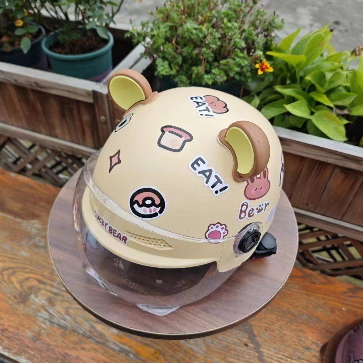 New national standard adult unbreakable electric motorcycle helmet for men and women, cute design, suitable for couples and best friends, with summer sun protection and breathable features
