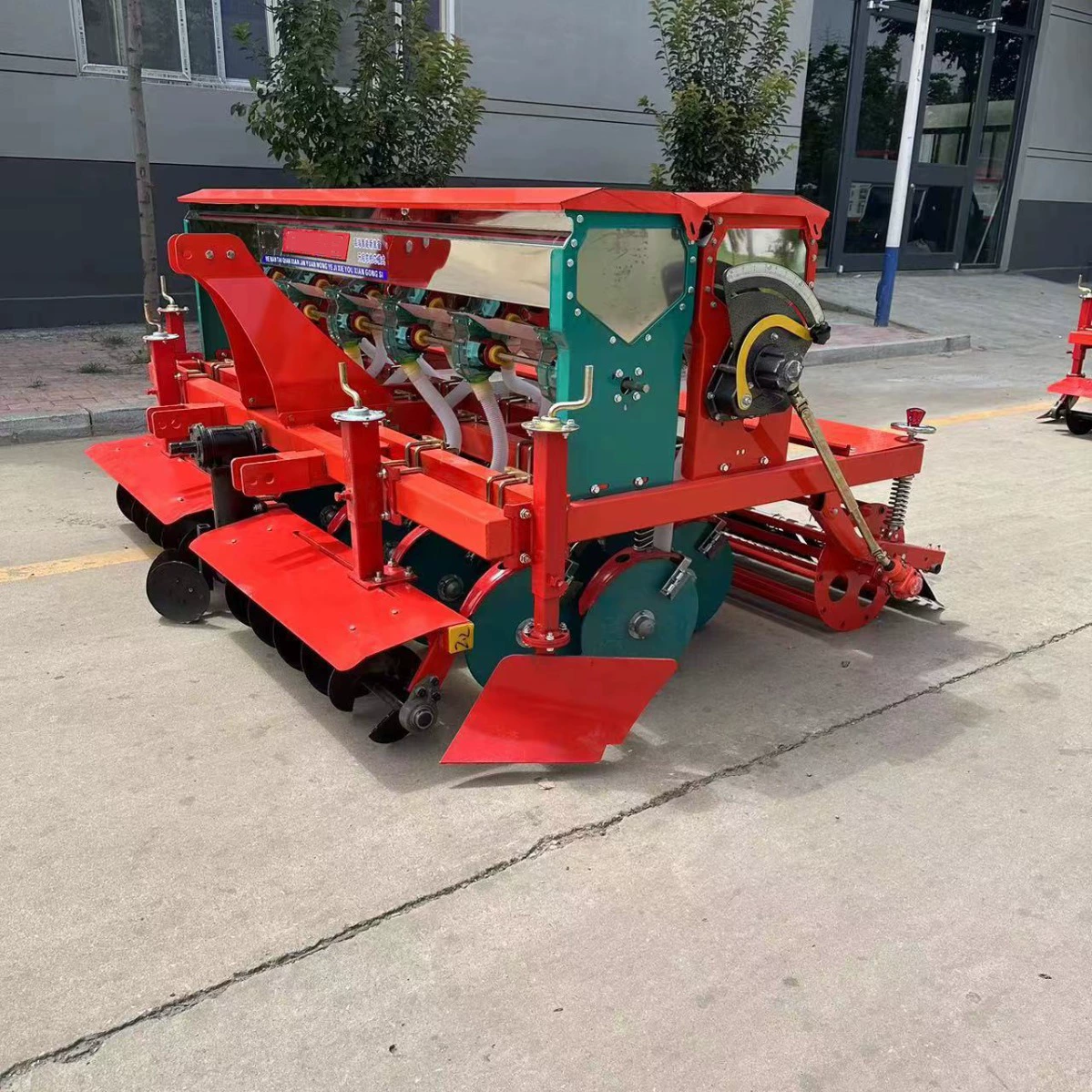 Универсальная машина для посадки удобрений с двойной коробкой для посева удобрений пшеницы, сухого риса, рапса, травы и других культур, роторной обработки, сея на гребнях