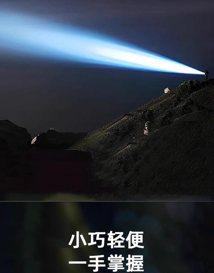 Wholesale Multifunctional Flashlight with Strong Light, Rechargeable, Ultra-Bright, Outdoor Portable Led Spotlight with Magnetic Attachment Work Light