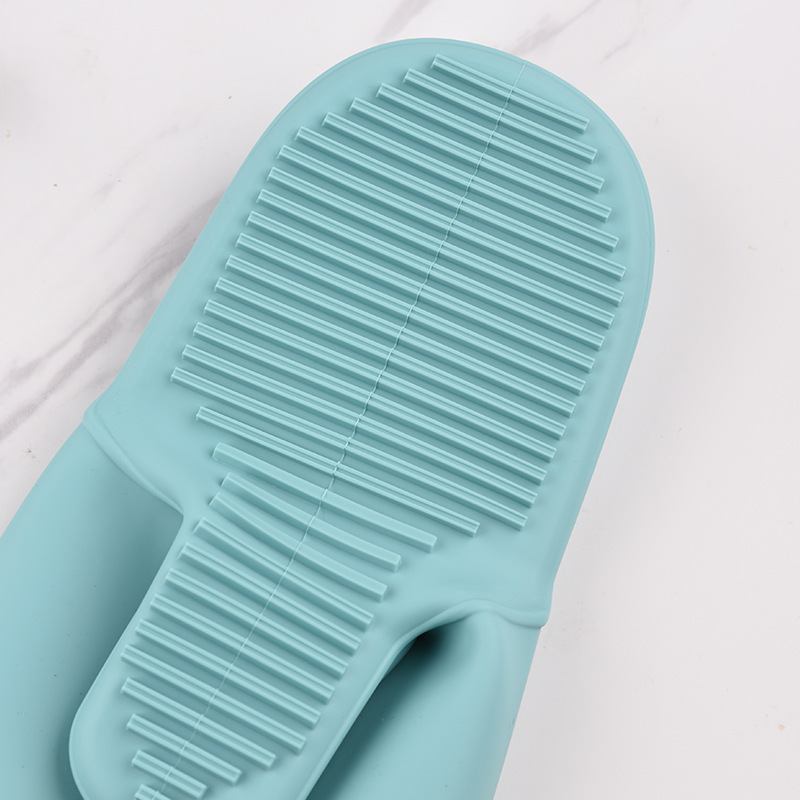 (2개) 실리콘 장갑 실리콘 오븐 열 절연 핸드 클립 베이킹 오븐 두꺼운 핸드 클립 확장 안티 스케일링 마이크로파 장갑