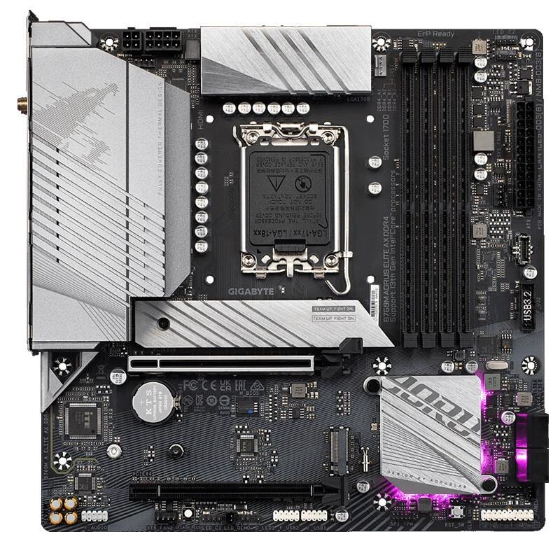 Подходит для материнской платы Gigabyte B760M AORUS ELITE AX DDR5, совместима с процессором i7‑13700K