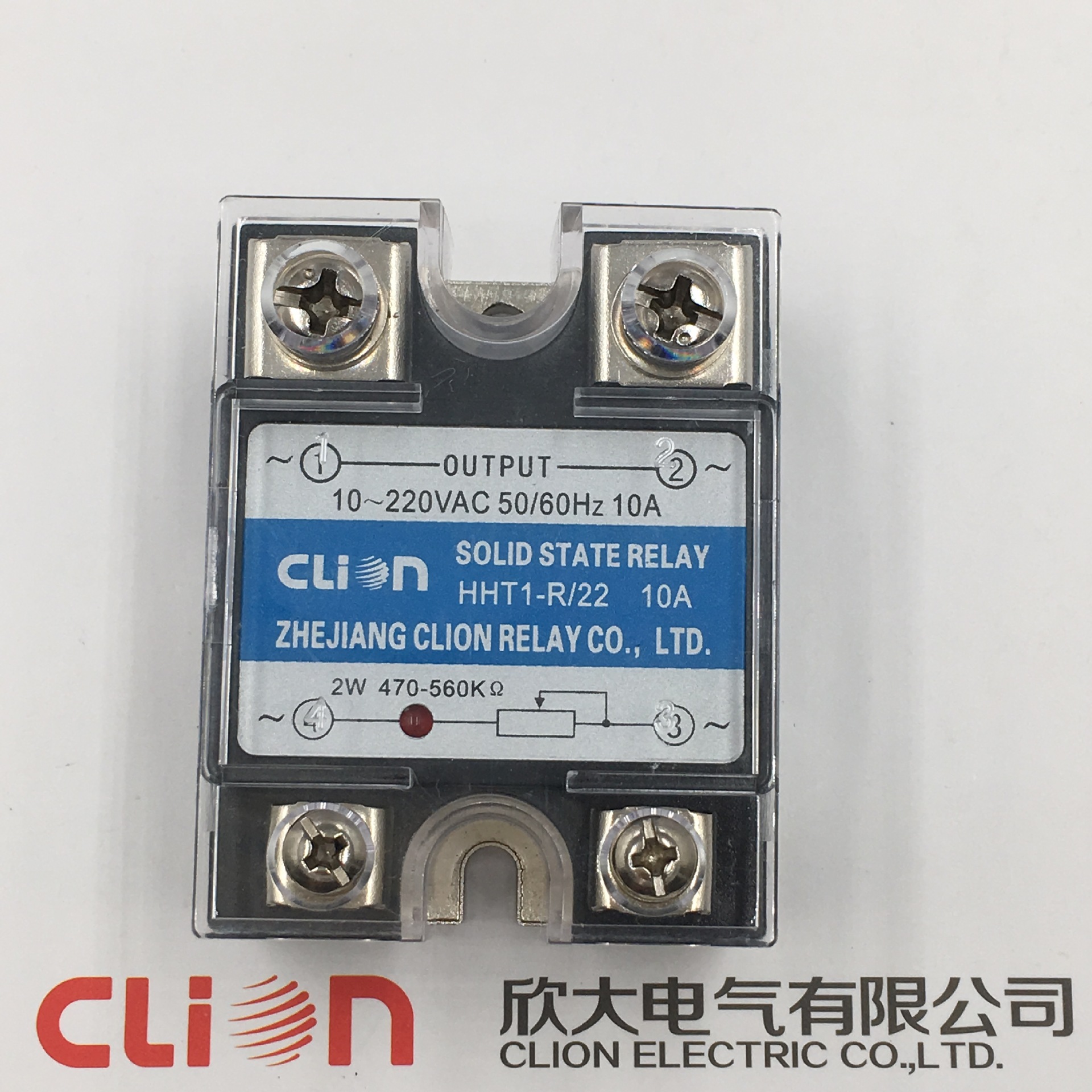 clion欣大固态调压SSR-10VAHHT1-R/22(38) 10A220V380V电位器调整