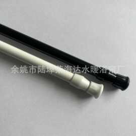 厂家直销批发铁喷塑黑白色厨房用卧室用支架杆免打孔可伸缩小杆子