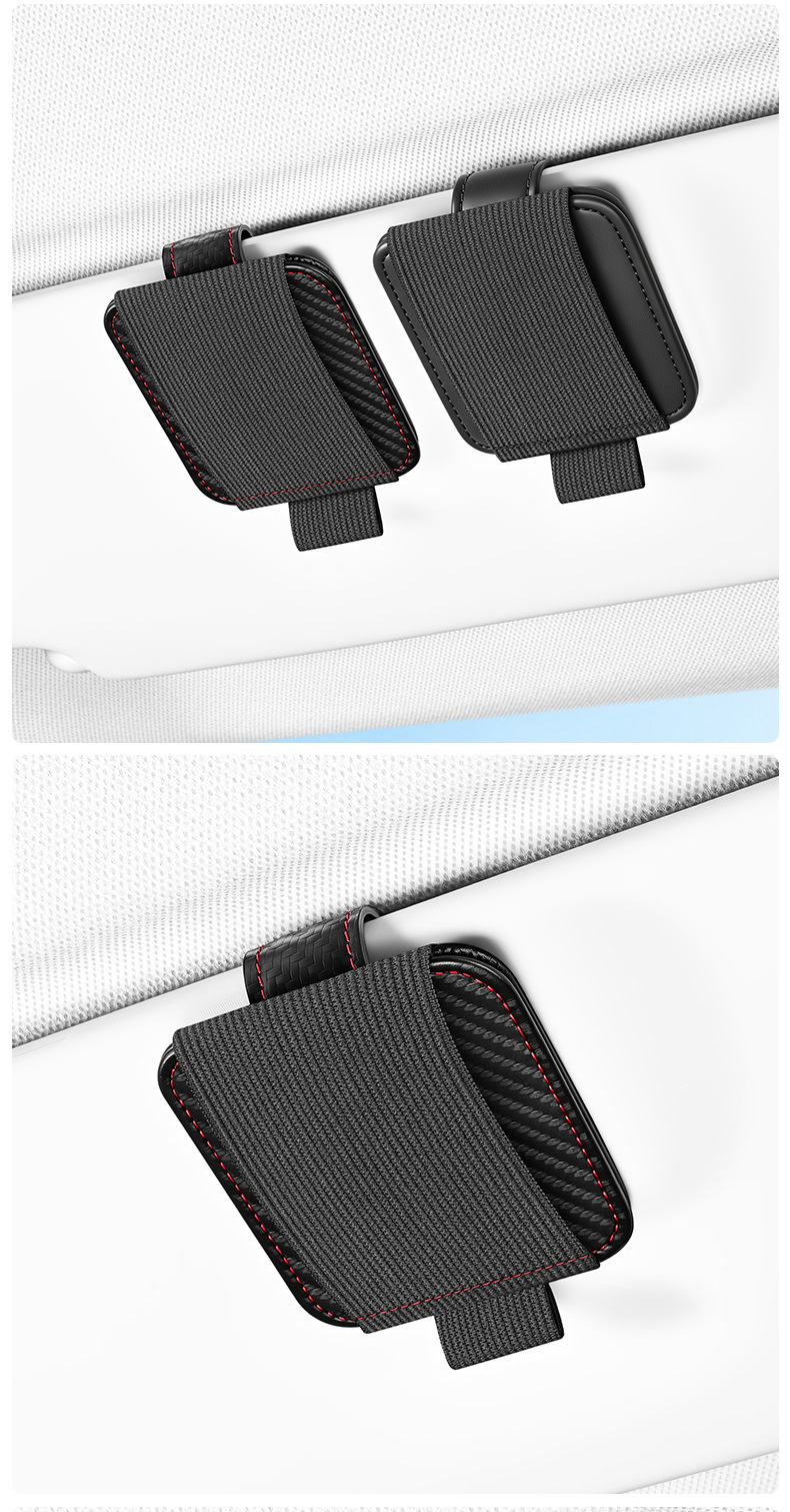 Car glasses clip, a multifunctional and creative accessory for holding glasses, sunglasses, and documents on the dashboard