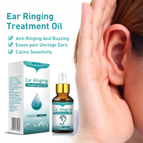 West&Month Tinnitus Ear Drops Relieve Tinnitus, Itchy Earache, Ear Cleansing, Dry and Hard Ear Wax, and Tinnitus Oil