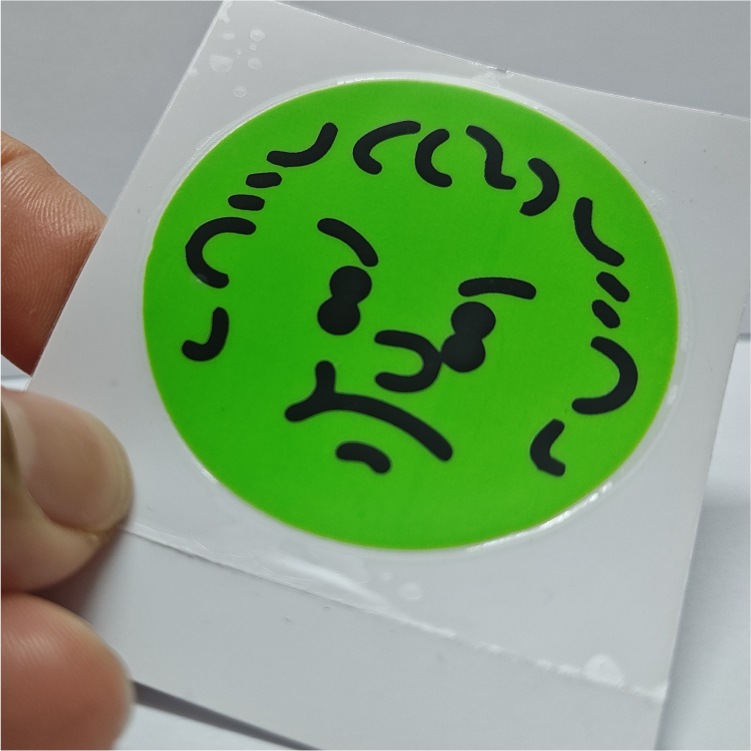 Crystal 3D estereoscopio en relieve impermeable autoadhesivo caja de regalo logotipo transparente UV transferencia pegatinas personalizadas