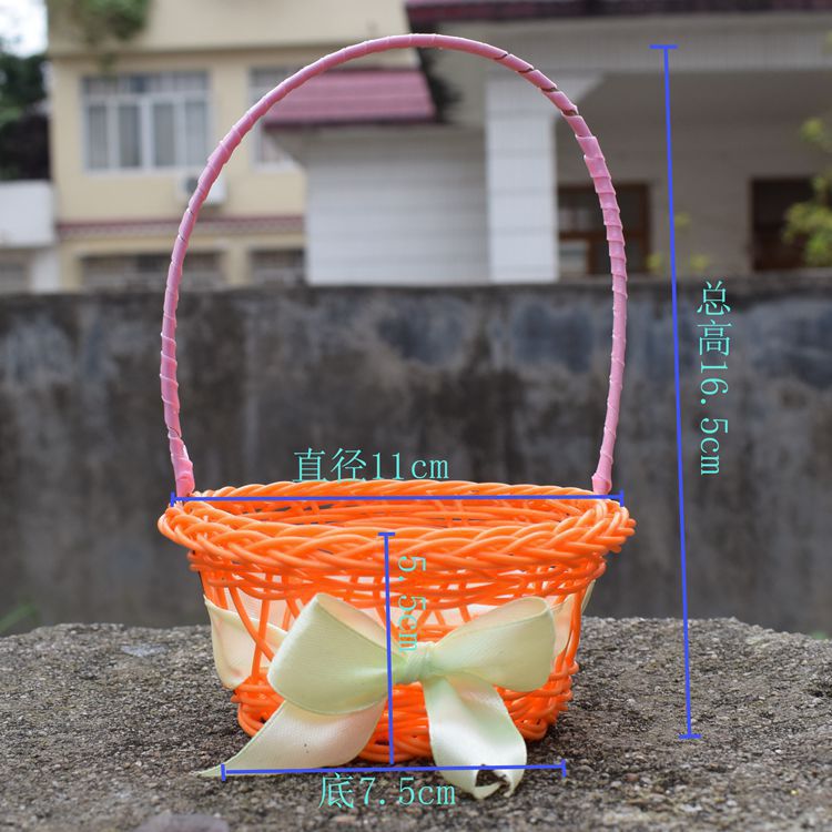 도매 및 소매 도매 및 소매 작은 활 바구니 (직경 11 * 높이 5.5CM) 혼합 색상 무작위 배송 소스 제조업체 소스 제품
