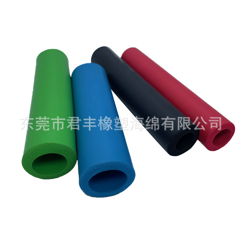 雨伞握杆NBR手把套光面倒角橡塑泡绵握把nbr不锈钢矽胶套管