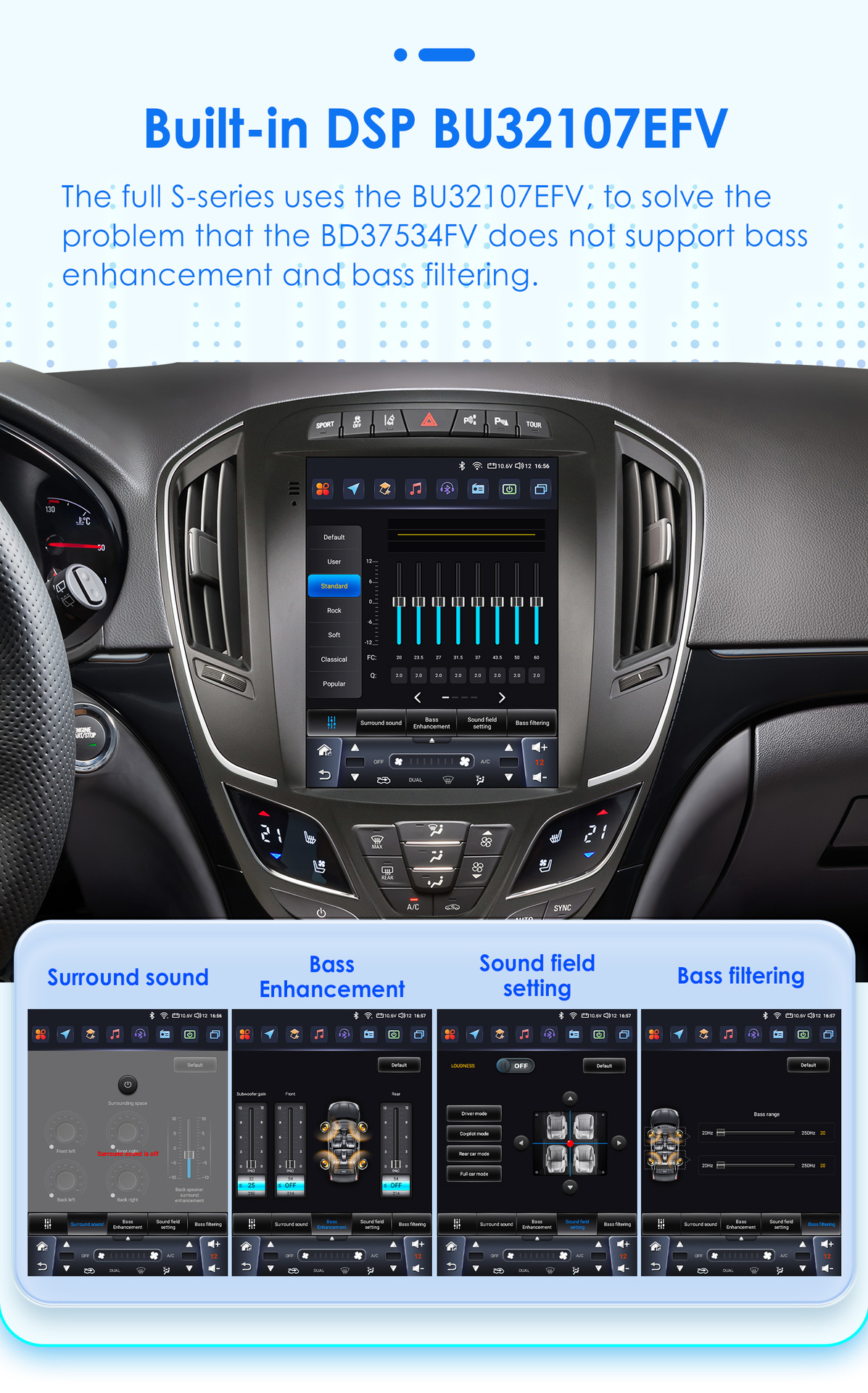 9.7inch Suitable for 2014-2018 Buick Regal/Opel Insignia Car-Mounted Vertical Screen Android Navigation Gps