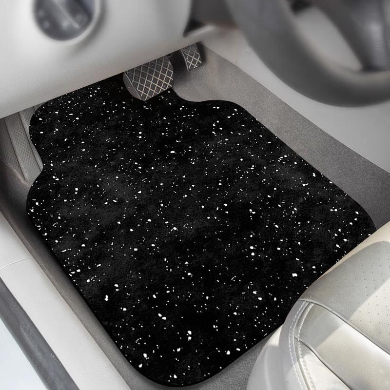 Diatom mud car floor mat, starry sky water-absorbing carpet-style, universal, easy to clean, single-piece, detachable decorative car carpet