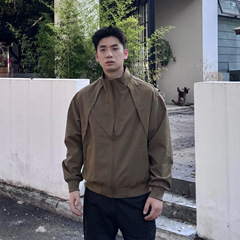 秋装硬汉风夹克教练三防立领冲锋衣工装飞行外套男