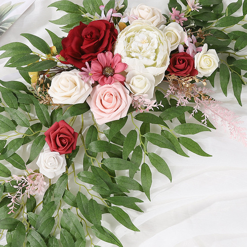 23 New Wedding Simulation Flowers Welcome Sign Indicator Arch Floral Archway Arched Top Flower Photography Decoration Wedding Supplies
