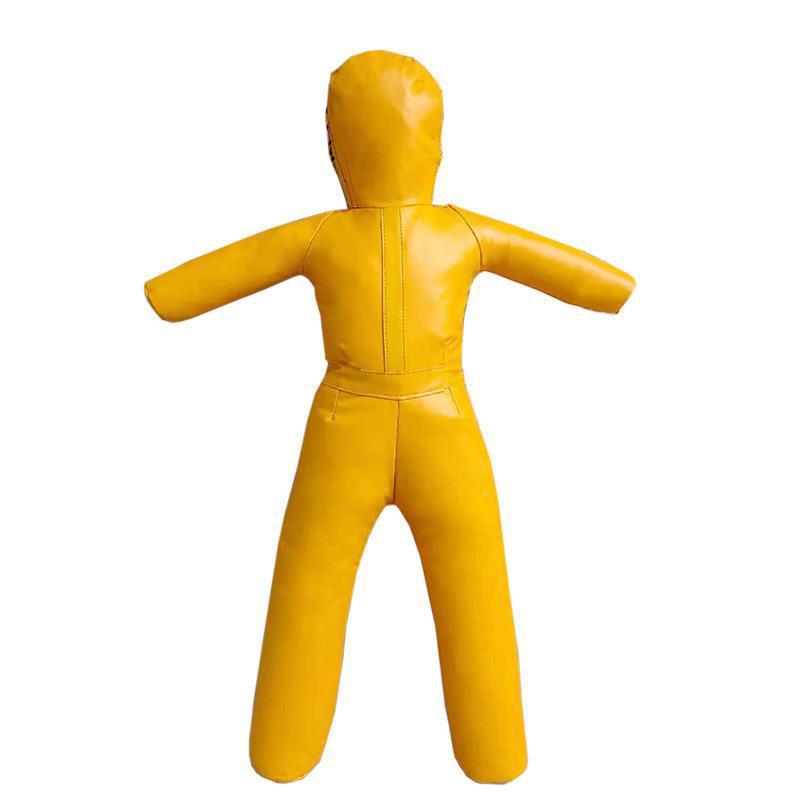 Children's Wrestling Training Dummy Brazilian Jiu-Jitsu Fighting Dummy Boxing Solid Humanoid Sandbag Firefighting Training Leather Man