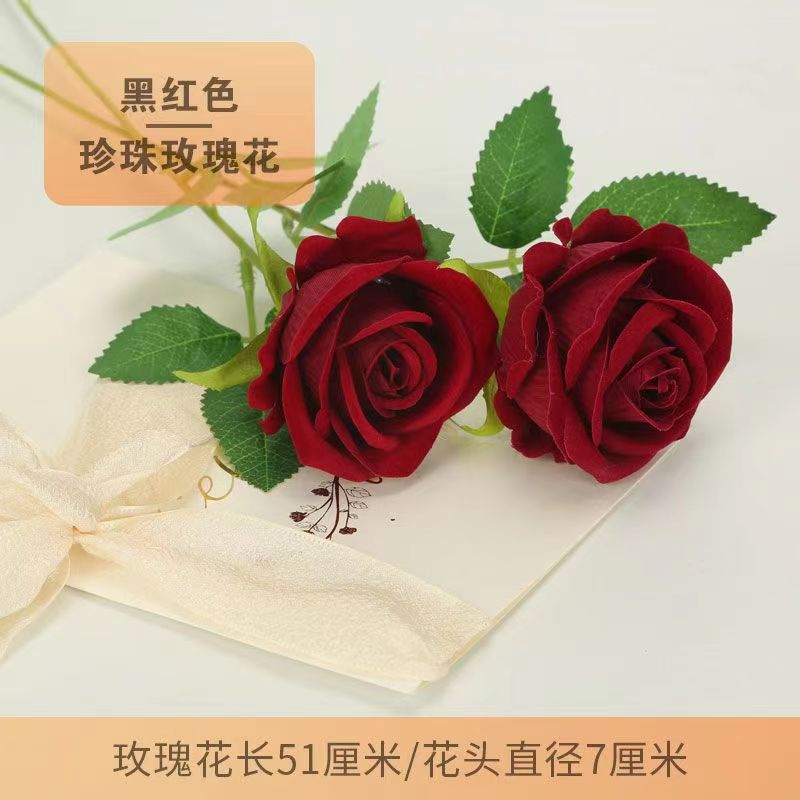 Rosas flores de imitación nuevo ramo de flores de plástico flor ornamentos decoración flor de boda ramo de flores falsas