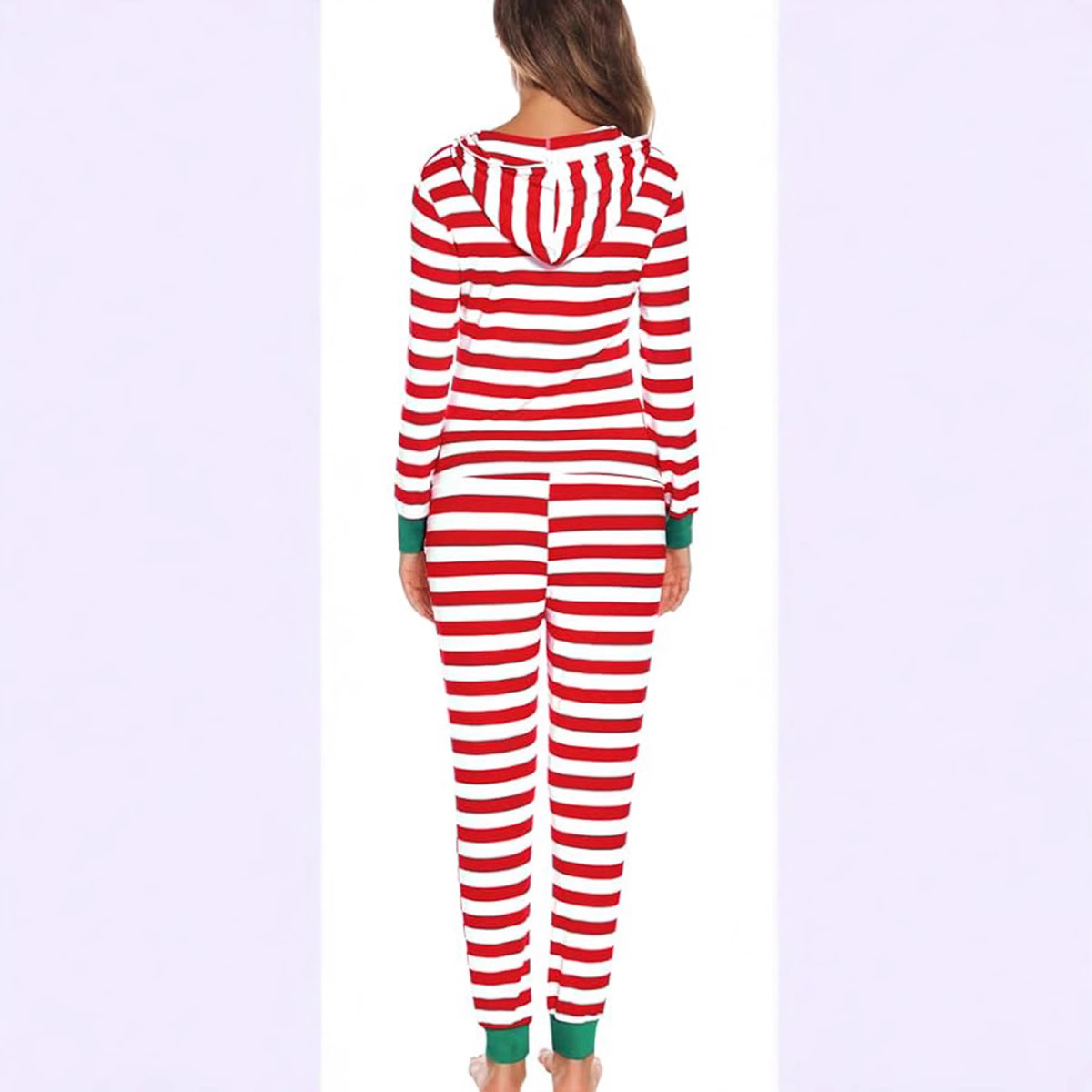 2024 Europa y los Estados Unidos nuevo otoño invierno ropa de casa de Navidad Amazon estampado pantalones de manga larga de mujer en stock