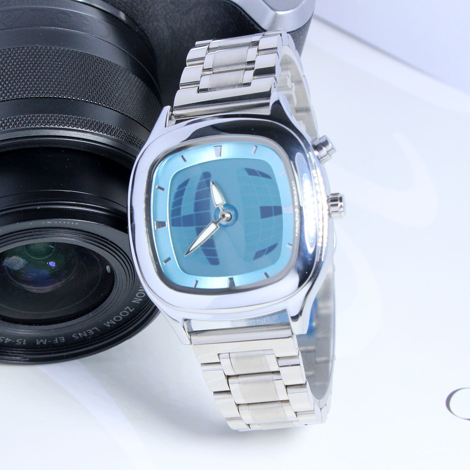 130g Weight Tempered Glass Mirror Material Alloy Strap Material Watch Classification Pointer Display Type Round, Square Dial Shape Daily, Street Occasion Quartz Movement Solid Color Pattern Men's Gender Vintage Style, Simple Style Style Vintage Style Simple Style Solid Color Quartz Watch Women's Watches 11