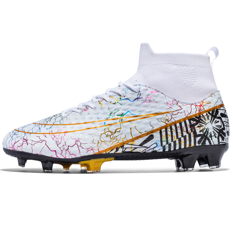 Nuevos zapatos de fútbol transfronterizos, zapatos de fútbol de clavos cortos y largos, zapatos de entrenamiento de césped de tamaño grande.