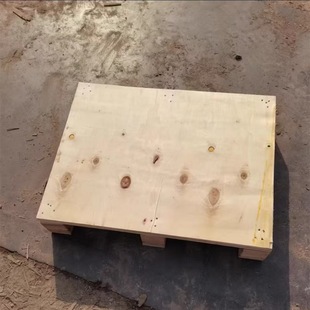 Fumigation-Free Pallet Four-Sided Fork Solid Wood Pallet Logistics Moisture-Proof Wooden Bottom Pallet Wooden Bed