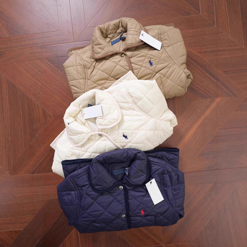 High-Quality Qr-Scannable Rl Laffy American Old Money Style Commuter Cotton Jacket Fashionable Casual Top