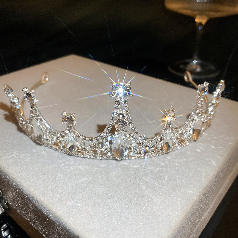 1# Diadema - Plata - Corona de diamantes grande