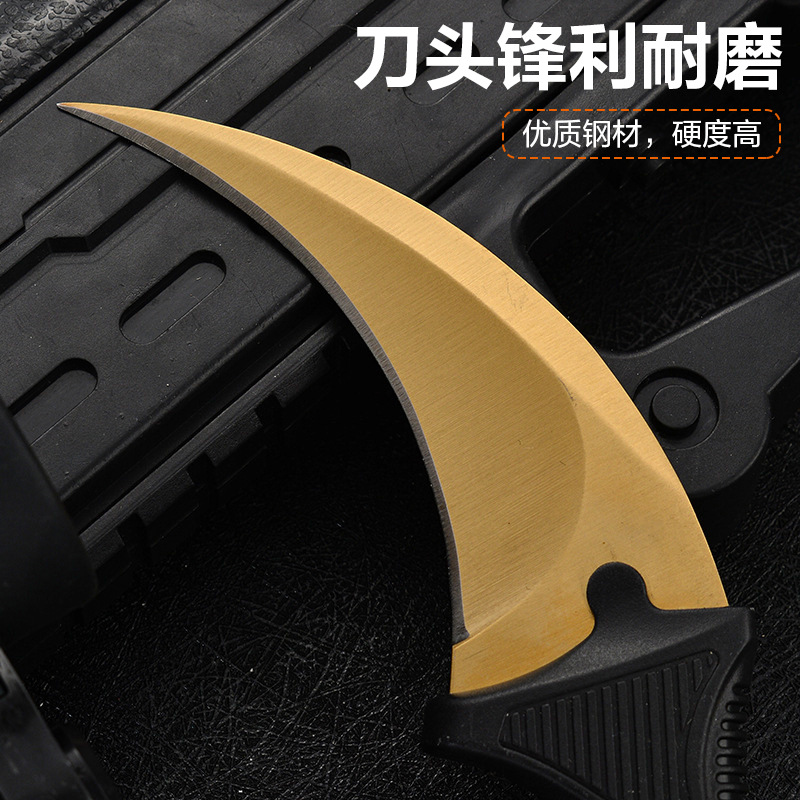 鹰爪爪刀户外野外求生弯刀开刃小刀爪子防身刀具-阿里巴巴