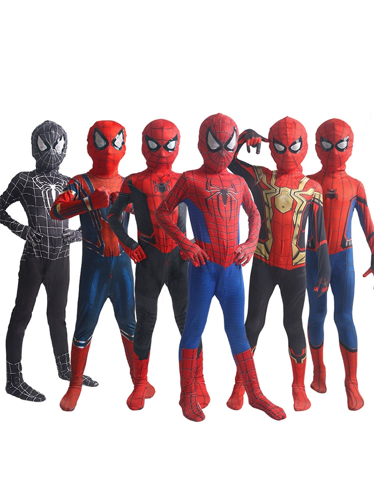 Паук-обтягивка для детей Хэллоуин костюм Экспедиция одежда супер стальной костюм Майерс Гвен