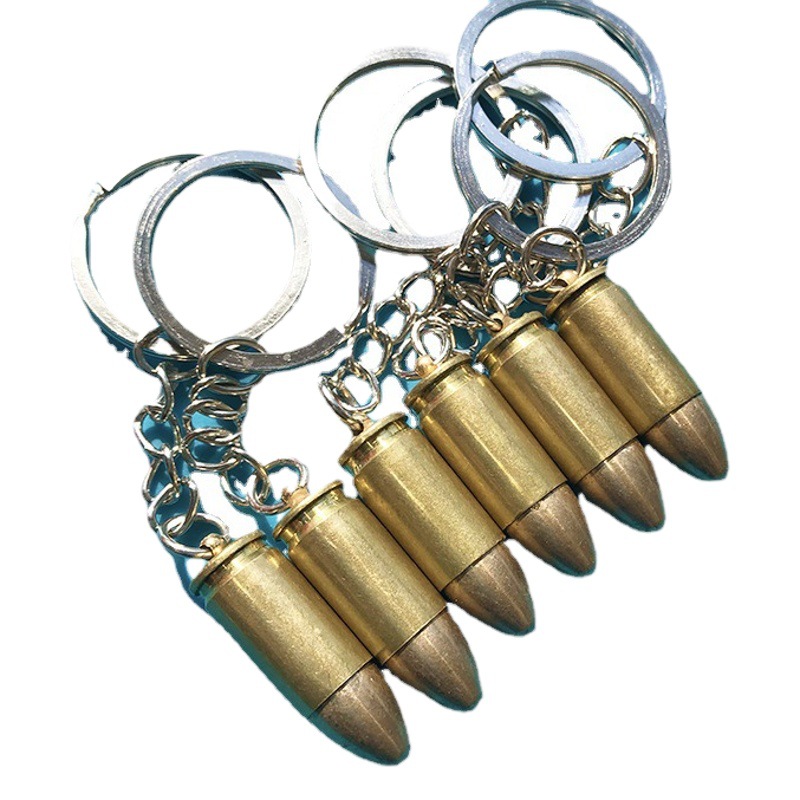 Factory Direct sales shell key chain pendant Wholesale 95 pure copper 9MM shell craft outdoor expansion gift