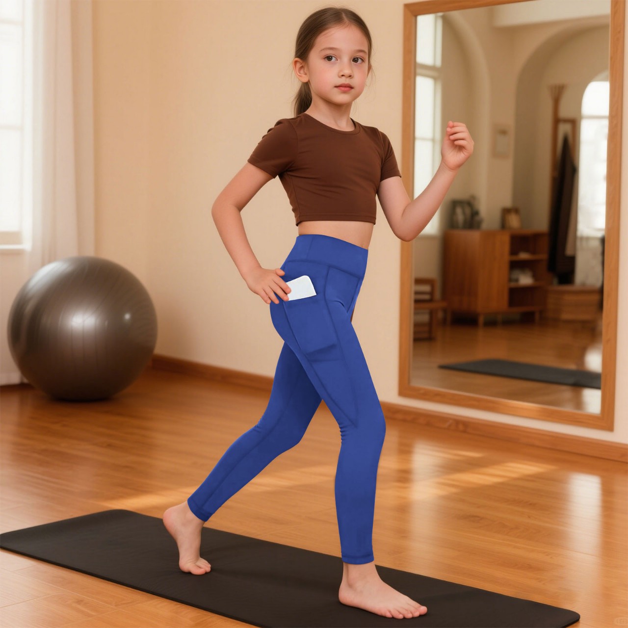 In-Stock European and American Style Fitness Yoga Clothes for Girls, Moisture-Wicking, Elastic, Breathable, Butt-Lifting Yoga Pants