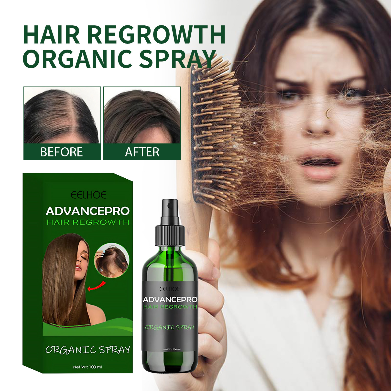 Cross-border delivery Dropshipping new opening EELHOE dense hair…