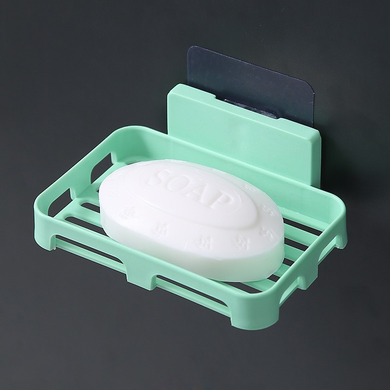 Caja de jabón, estante de jabón, ventosa, estante de drenaje creativo sin perforación montado en la pared, sin agua, artefacto de almacenamiento doméstico