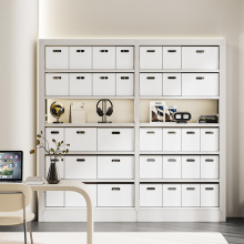 家用书架组合式可拆卸收纳箱书本杂物文具储物盒现代简约办公整理
