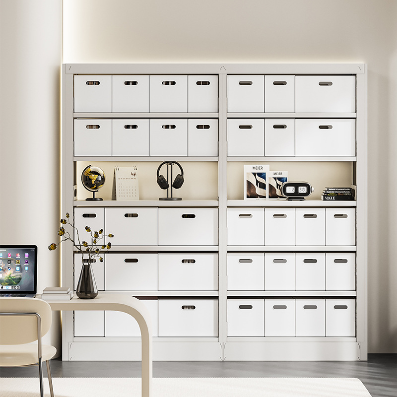 家用书架组合式可拆卸收纳箱书本杂物文具储物盒现代简约办公整理