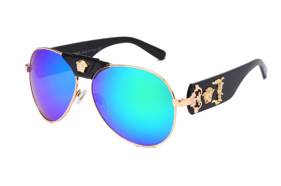 골드 프레임 검은 발 녹색 필름