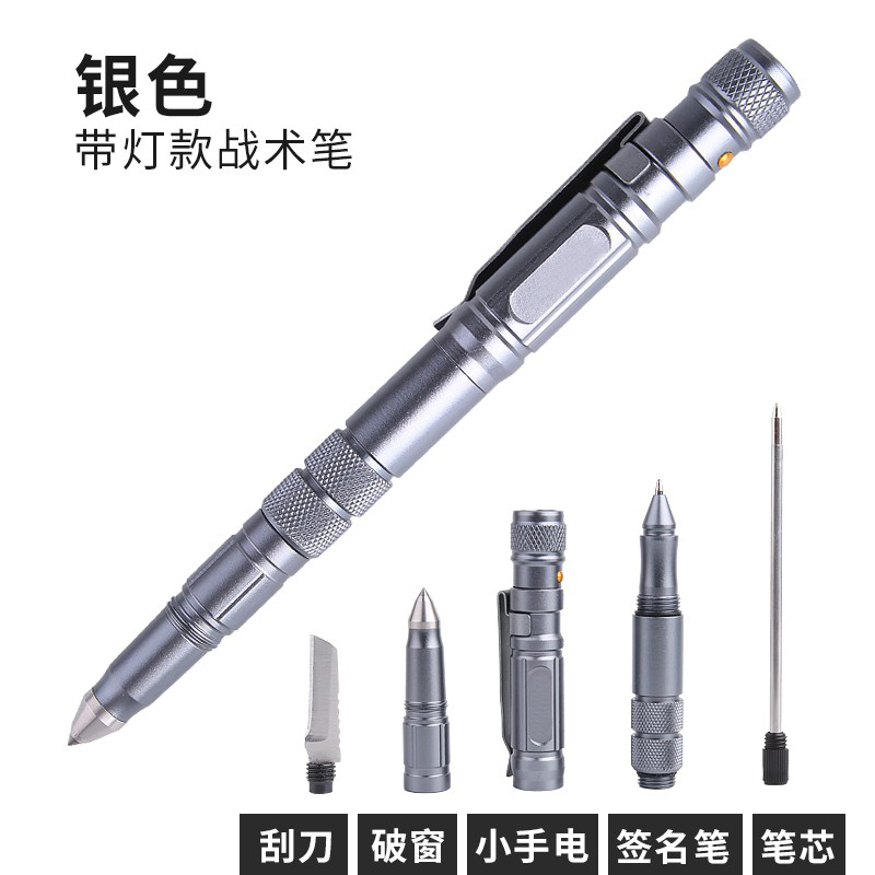 Lápiz táctico multifuncional portátil anti-wolf arma de fuego equipo de defensa de chicas supervivientes al aire libre