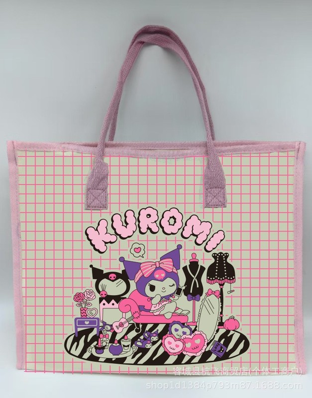 メーカー卸売ベルベットバッグ玩具クロミ斜めショルダーバッグいちご熊ぬいぐるみ日系ハンドバッグサンリオ|undefined