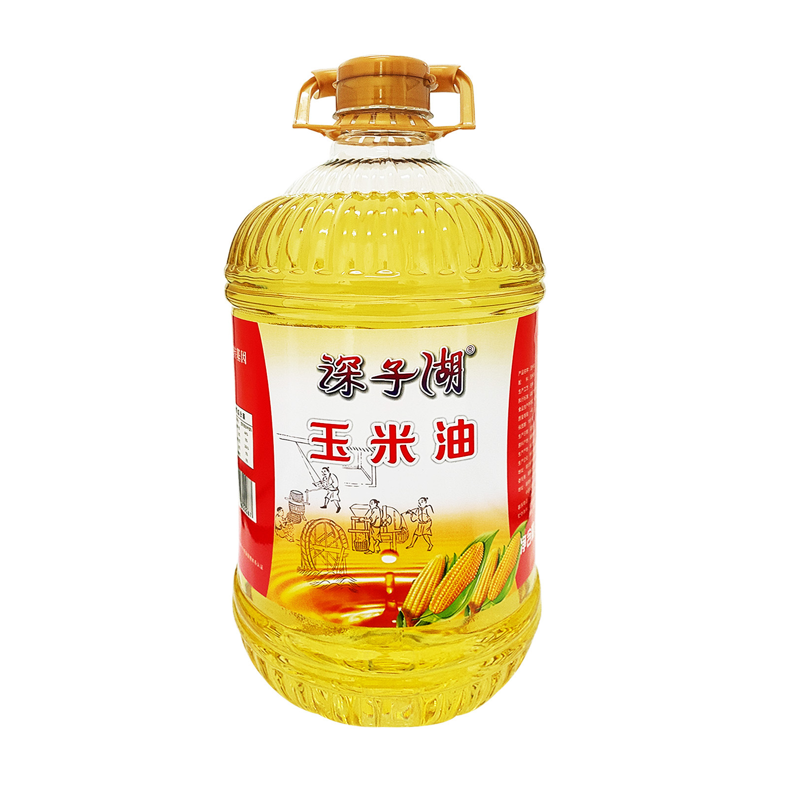 深子湖压榨特香玉米油5L批发桶装大瓶家用食用油非转基因纯玉米油