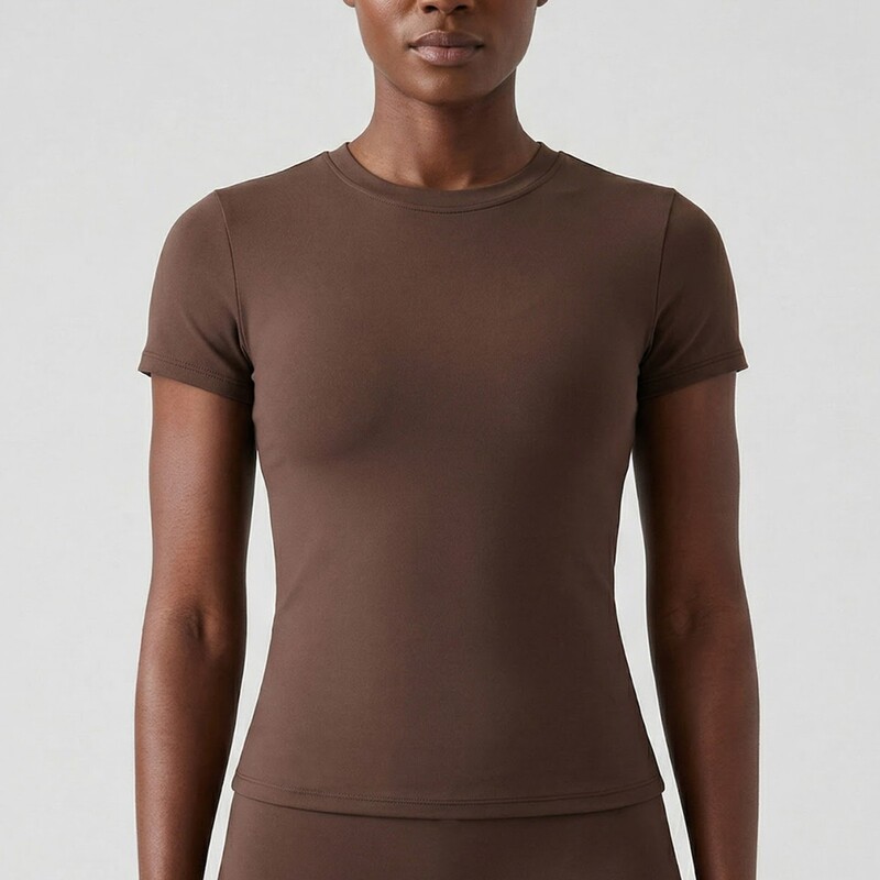 Cross-Border Skims Same Style T-Shirt Quick-Drying Yoga Wear Short-Sleeved Fitness Top Outdoor Running Sports Short-Sleeved Women's Slim Fit