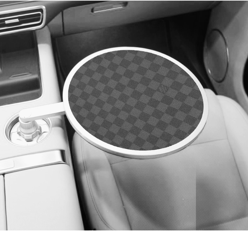 Ideal Wenjie Weilai Xiaopeng Xiaomi Car-Mounted Suspended Small Table Universal Dinner Plate Small Round Table Tea Tray Office Rotation