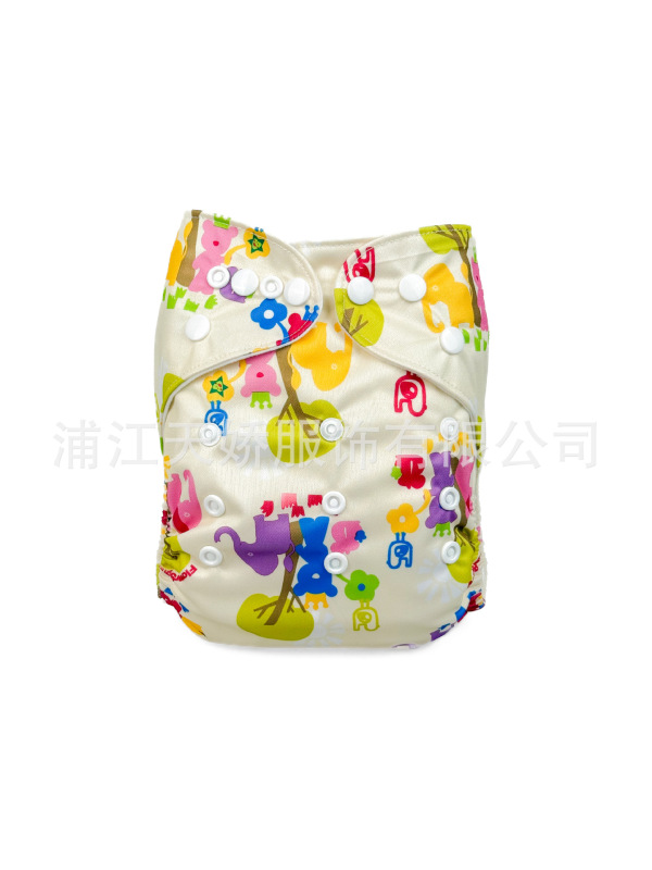 メーカークロスボーダー赤ちゃんおむつ洗える尿不湿通気性プリントトレーニングパンツcloth diaper|undefined