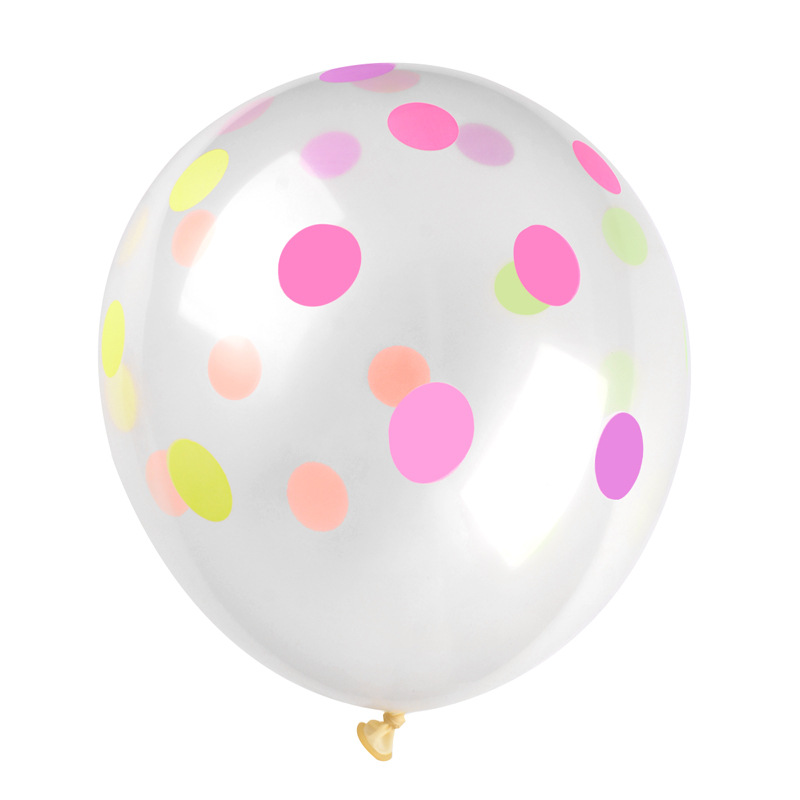 2,8G 12 pulgadas grueso color Polka Dot látex bola cumpleaños fiesta decoración diseño impresión Polka Dot Bola de látex