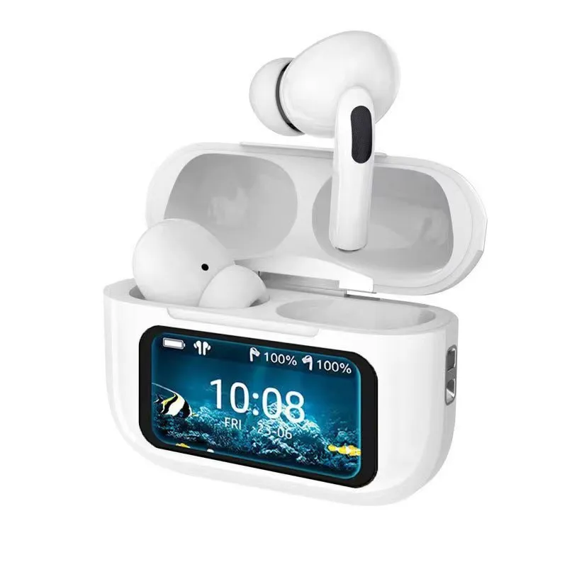 クロスボーダー A9PRO スクリーンタッチディスプレイワイヤレス Bluetooth ヘッドセット TWS セミインイヤー ANCENC ノイズリダクション超長バッテリー寿命|undefined