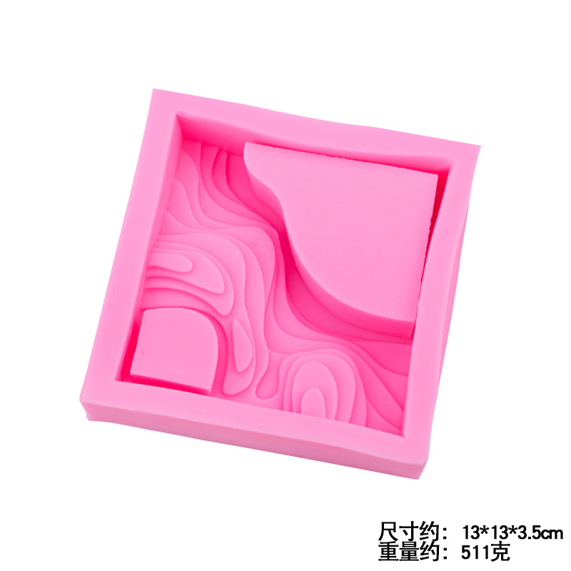 Onda creativa textura suculenta maceta molde de silicona múltiples mini flor hojas decorativas DIY para hornear