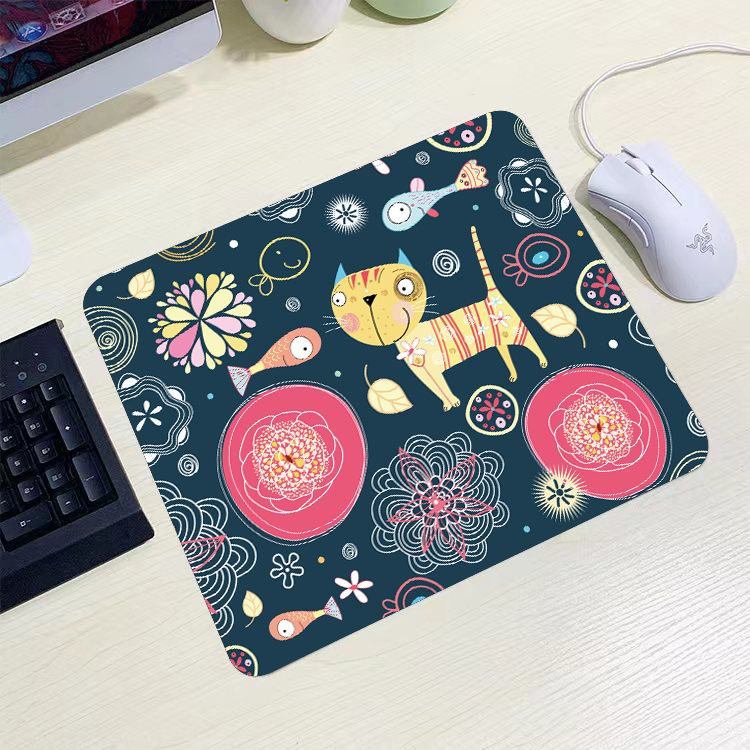 Cute Cartoon Models Lock Edge Small Mouse Pad Wholesale display picture 4