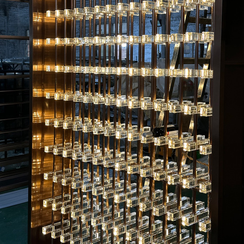 High-end customized normal temperature wine cabinet with light, acrylic wine rack, foreign wine display cabinet, stainless steel wine cabinet display rack