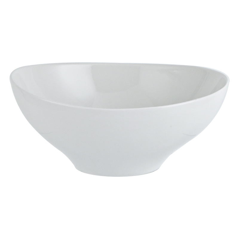 Bowl de cerámica simple, tazón de platos caseros, tazón de ensalada, tazón profundo, tazón de sopa de comida occidental, tazón de forma especial, cubiertos de restaurante creativos