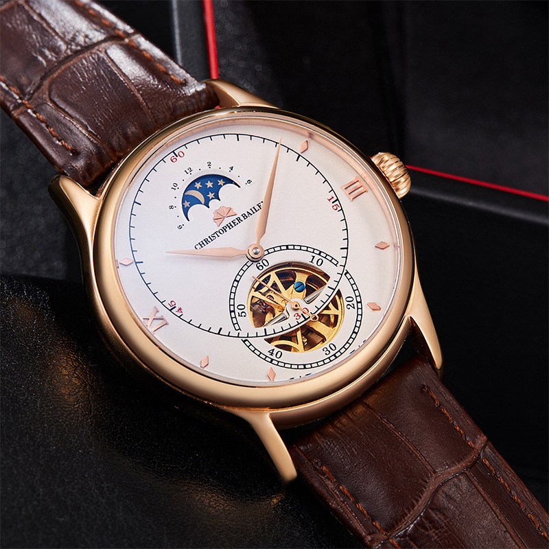 Fully Automatic Mechanical Men's Watch Steel Belt Hollow Waterproof Business Casual Fashion Men's Watch