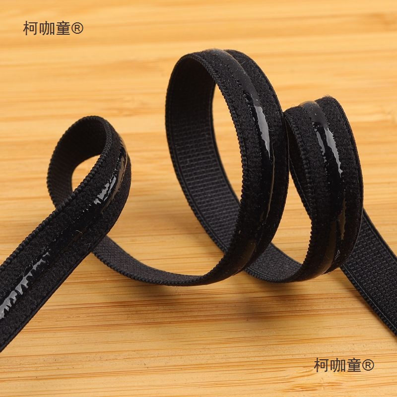 1cm窄细条防滑松紧带 弹力止滑防滑条滴胶内衣肩带服装辅料麦太保